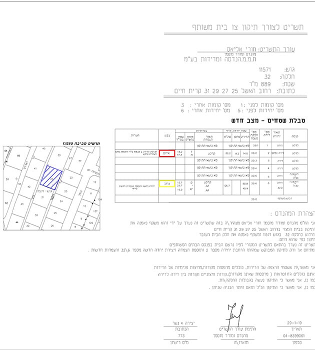 תיקון רישום דירה
